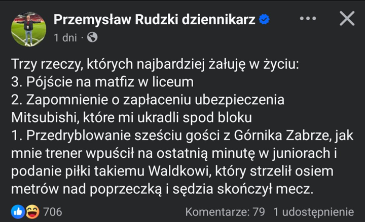 TRZY RZECZY, których Przemysław Rudzki najbardziej ŻAŁUJE w życiu :D
